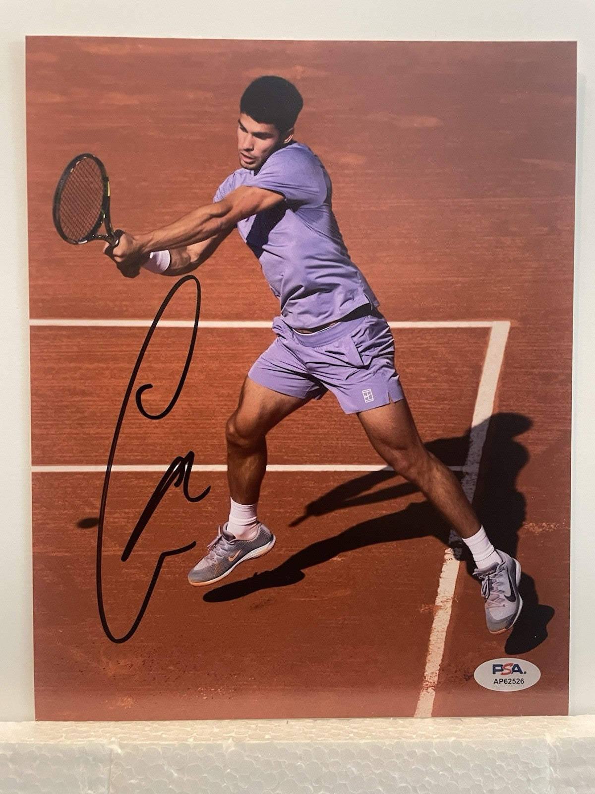 Carlos Alcaraz Signed 8x10 Photo PSA/DNA Autographed Tennis Carlitos