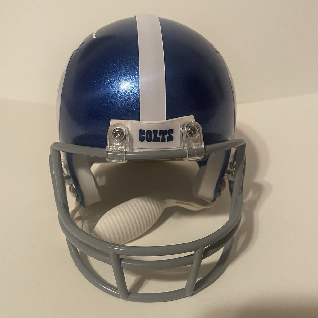 Daniel Jones Signed Colts Alt Mini Helmet Beckett Witnessed COA Autographed