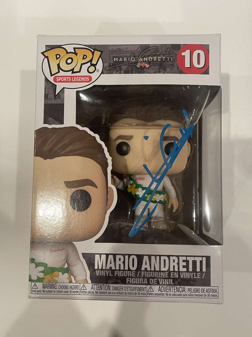 Mario Andretti Signed Funko POP JSA COA Autographed Racing