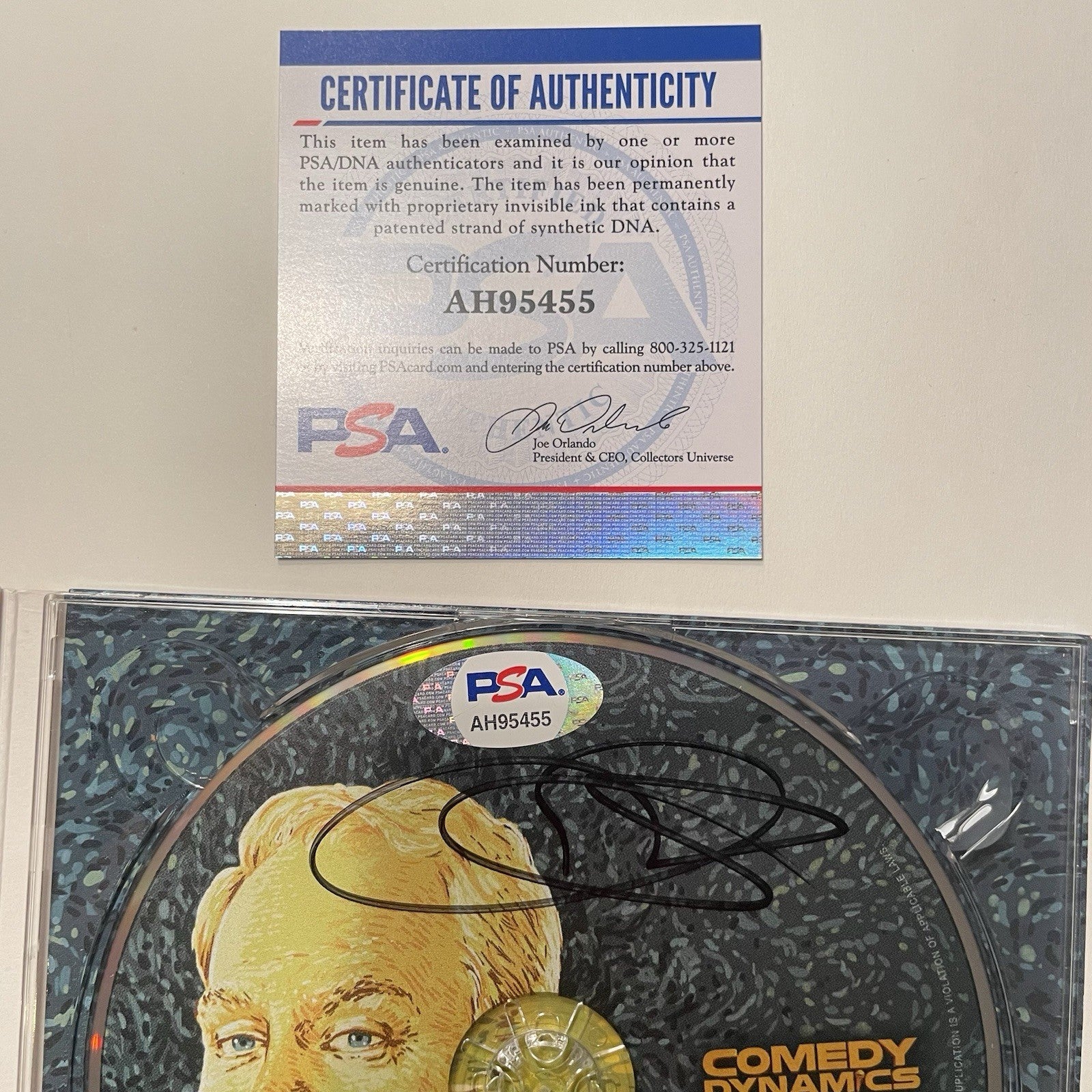 Jim Gaffigan Signed Noble Ape CD PSA/DNA COA Autographed Comedy Album