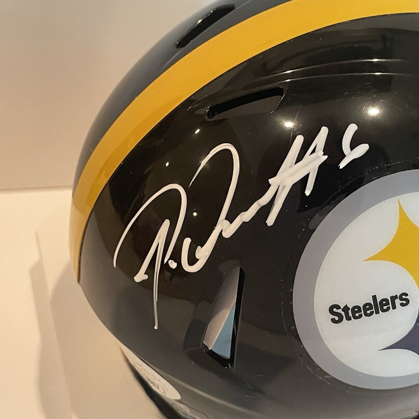 Patrick Queen Signed Pittsburgh Steelers Mini Helmet JSA COA Autographed