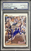 John Smoltz Signed 1992 Upper Deck #322 PSA/DNA Autographed