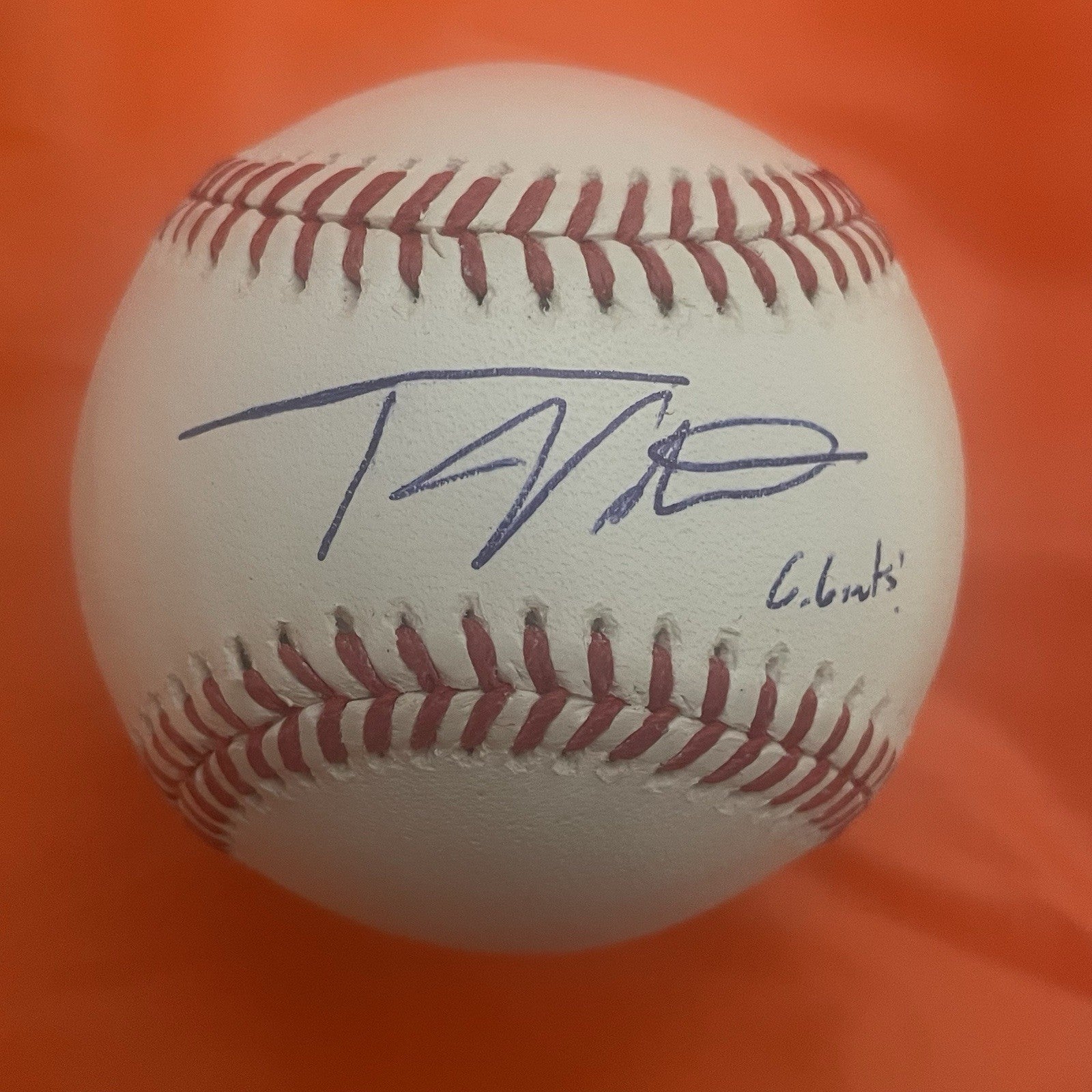 Tony Vitello Signed Baseball PSA/DNA Autographed SF Giants Inscription