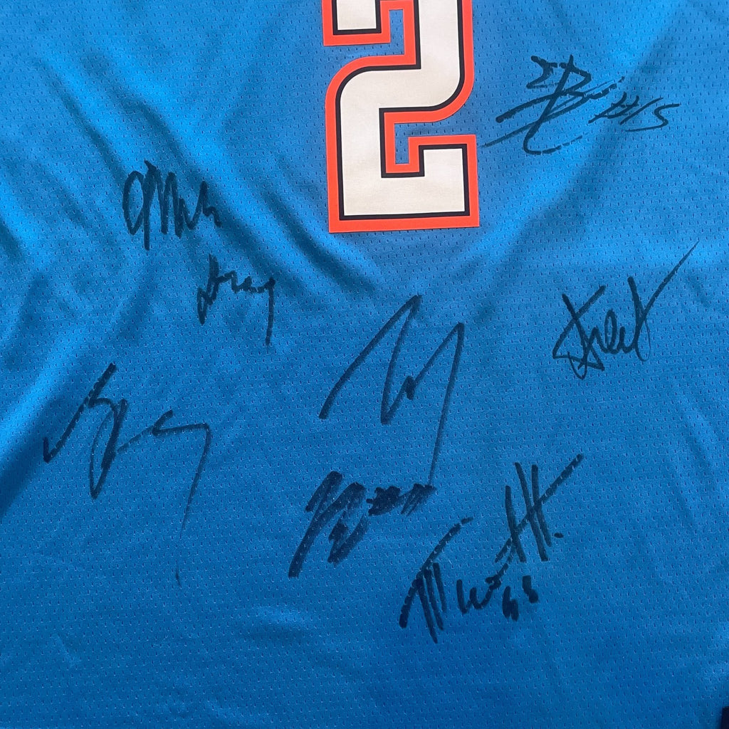 2024-25 Thunder Team Signed Jersey JSA Autographed Shai Gilgeous-Alexander +6