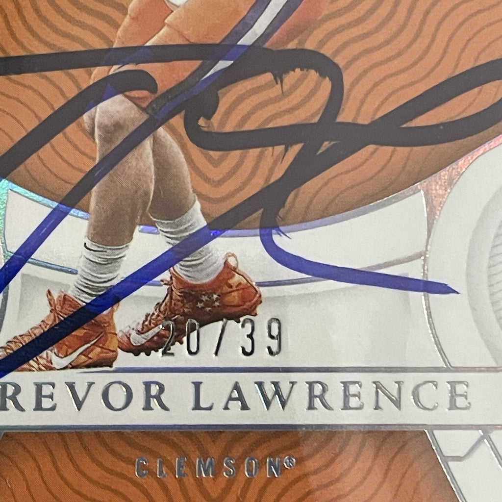Trevor Lawrence Signed 2022 Panini National Treasures NT #38 PSA/DNA Autographed