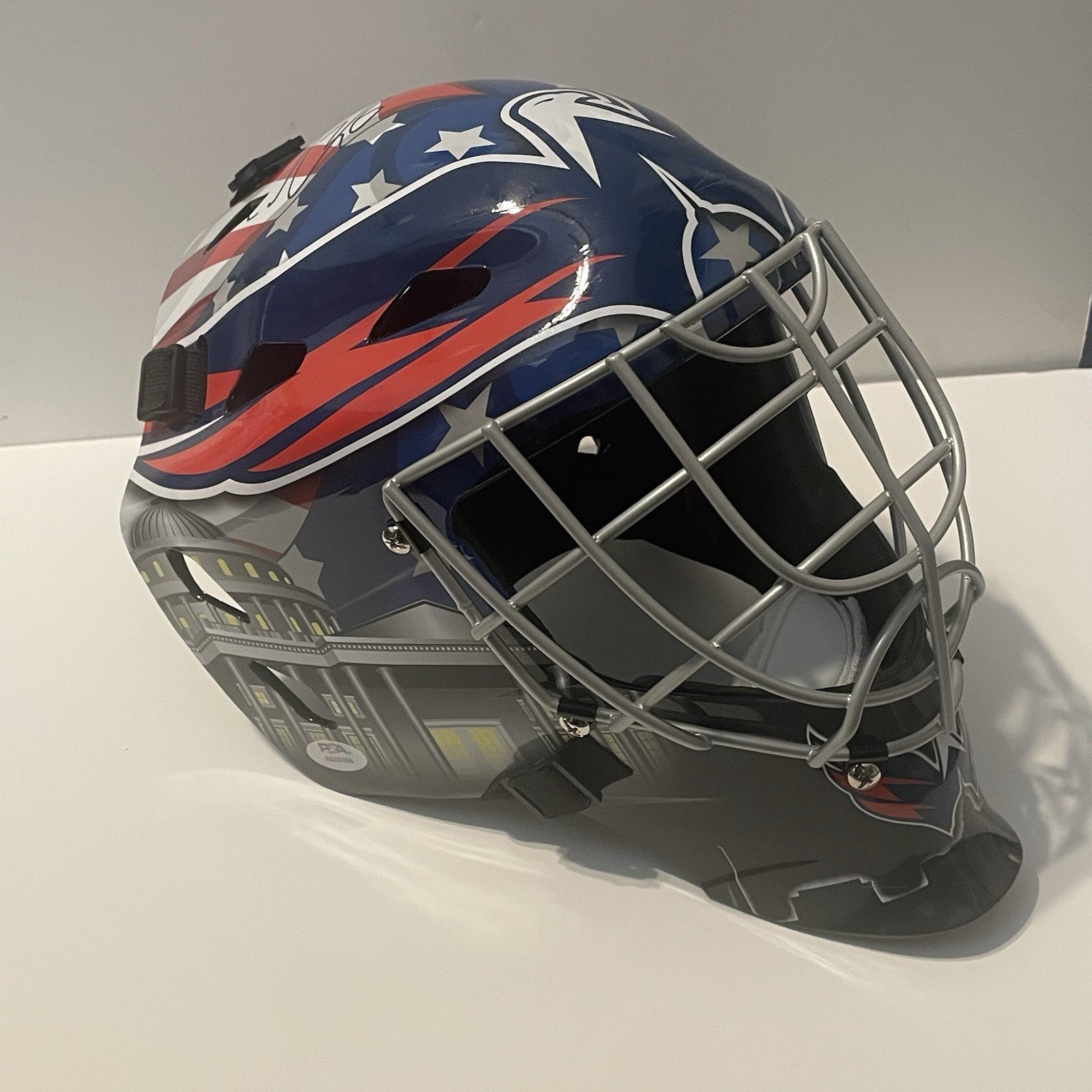 Logan Thompson Signed FS Goalie Mask PSA/DNA Autographed Washington Capitals