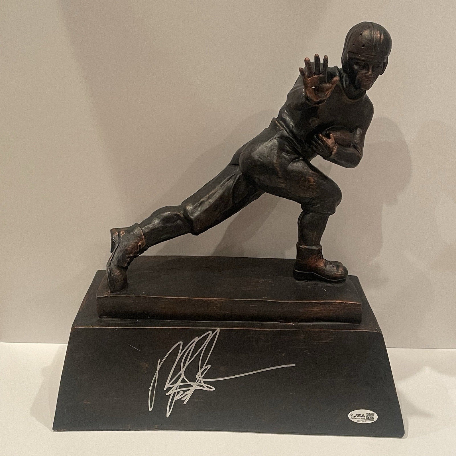 Mark Ingram Signed Heisman Trophy Replica Football JSA COA Autographed Bama
