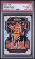 Austin Reaves Signed 2021 Factory Set Silver Wave Prizm PSA/DNA Auto 10 #165