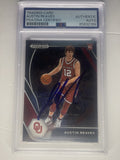 Austin Reaves Signed 2021 Prizm Draft Picks PSA/DNA #49 Autographed Sooners