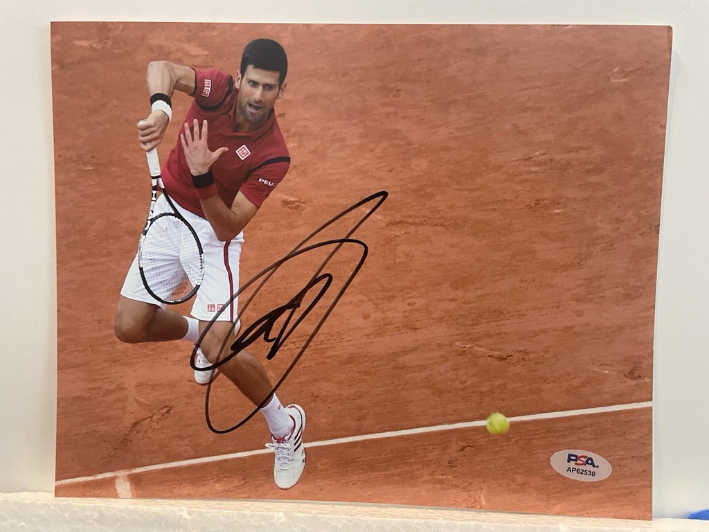 Novak Djokovic Signed 8x10 Photo PSA/DNA Autographed Tennis GOAT