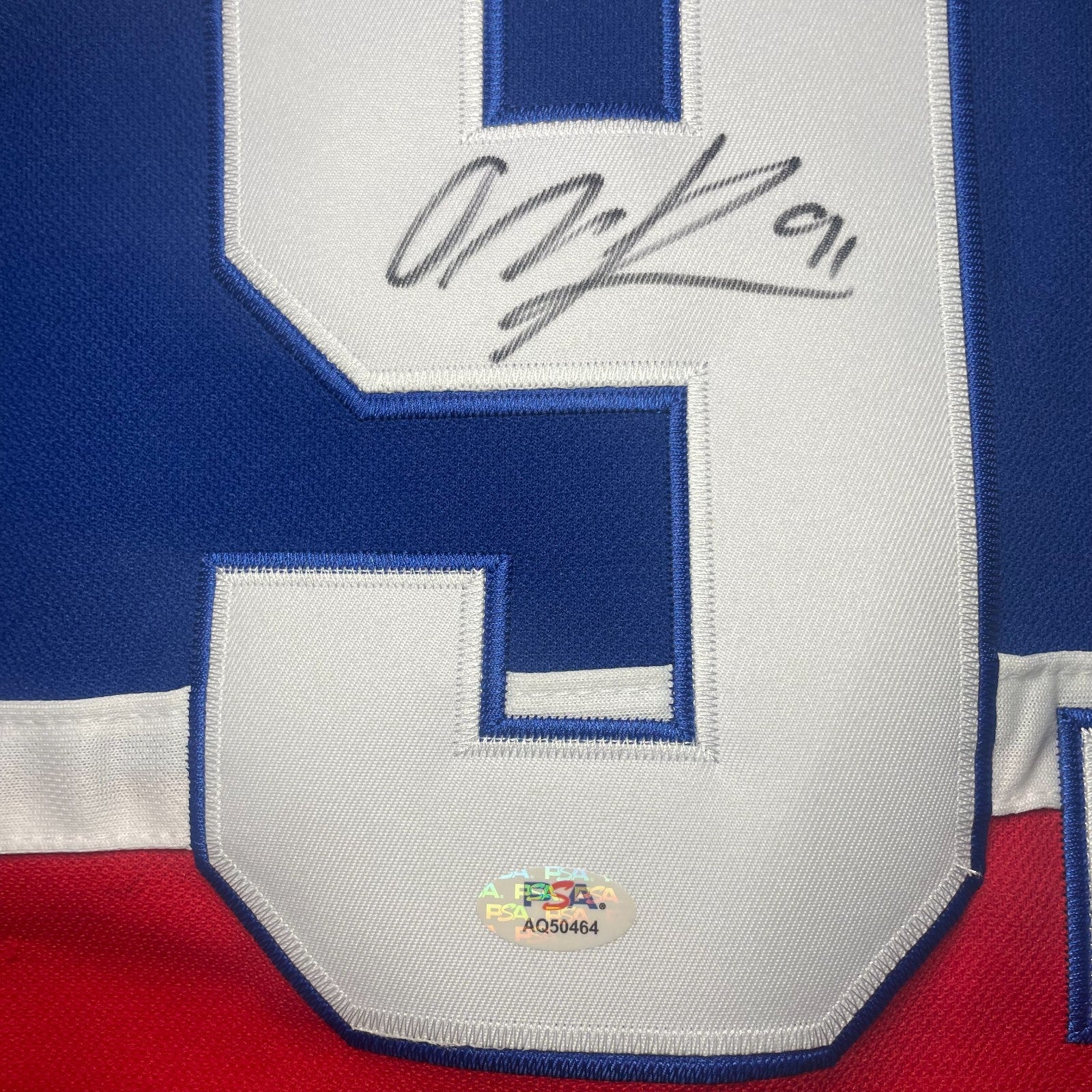 Oliver Kapanen Signed Jersey PSA/DNA Autographed Montreal Canadiens
