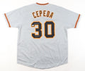 Orlando Cepeda Signed Jersey JSA Witnessed COA Autographed Inscribed "Baby Bull"