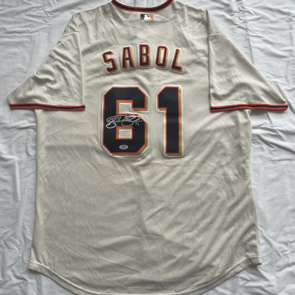 Blake Sabol Signed Jersey PSA/DNA San Francisco Giants Autographed SF