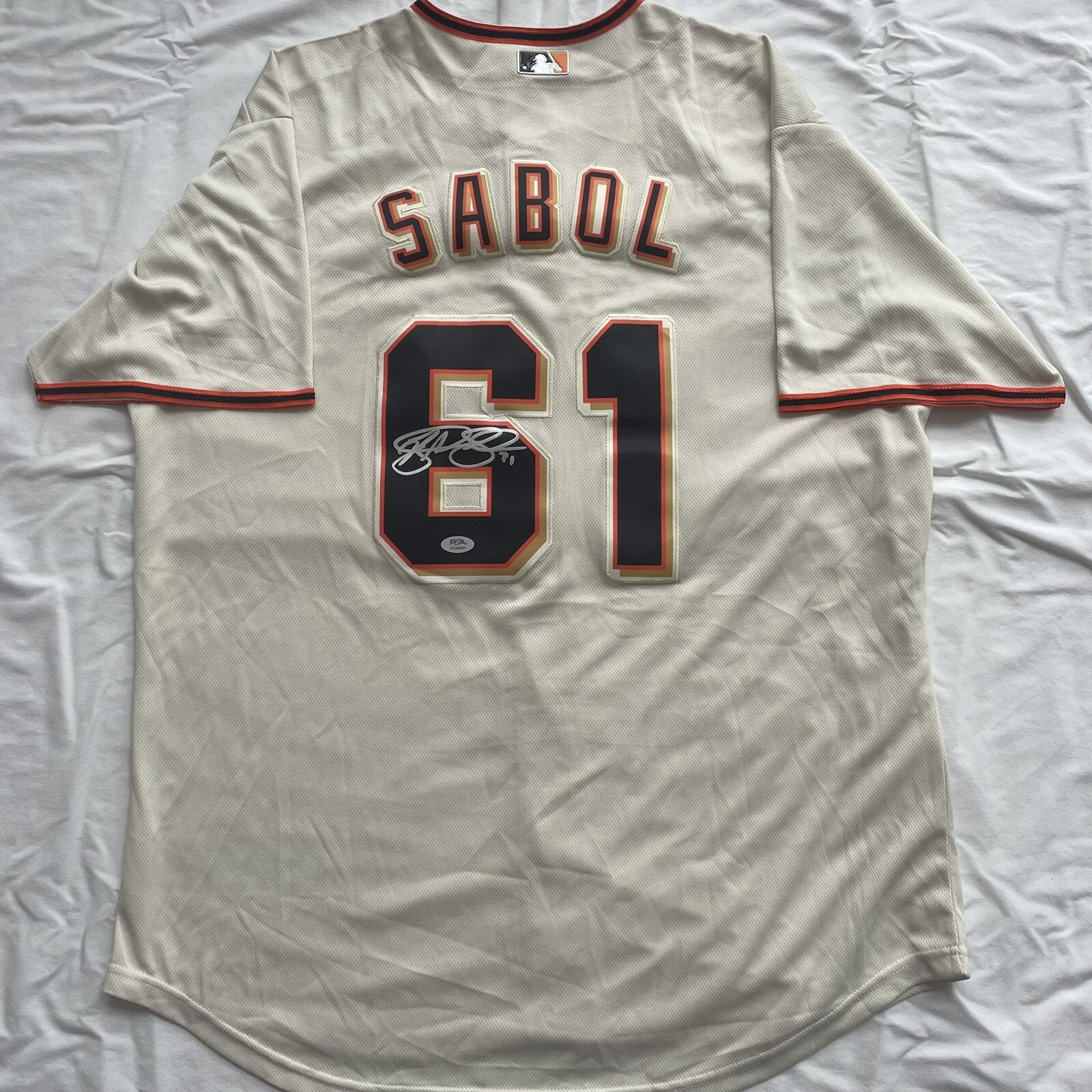 Blake Sabol Signed Jersey PSA/DNA San Francisco Giants Autographed SF