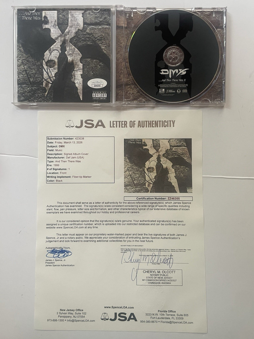 DMX Signed …And Then There Was X CD JSA LOA Autographed Album RARE