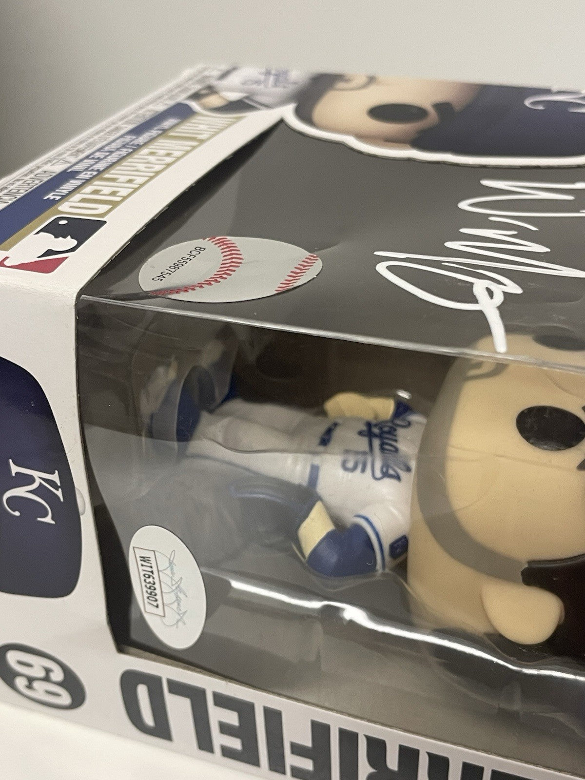 Whit Merrifield Signed Funko POP JSA COA Autographed Kansas City Royals Damaged