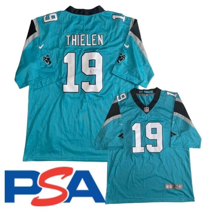 Adam Thielen Signed Carolina Panthers Jersey PSA/DNA Autographed
