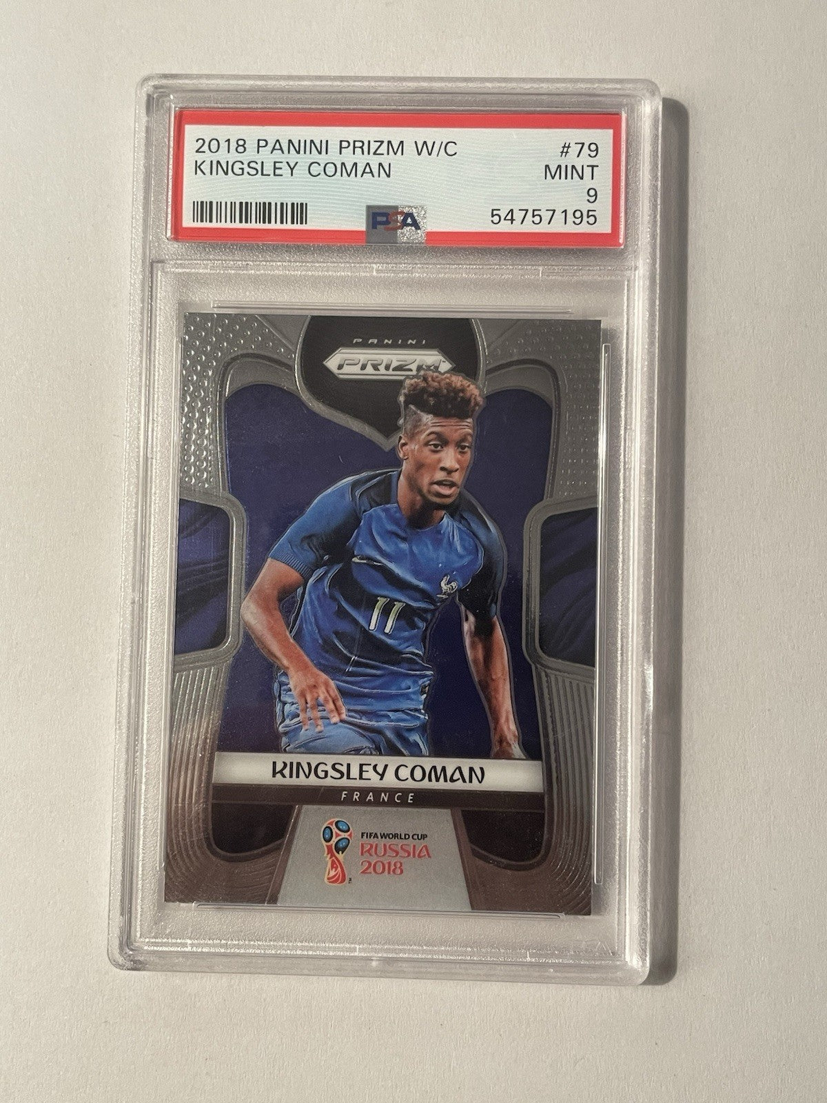 2018 Panini Prizm World Cup - Kingsley Coman #79 Base PSA 9
