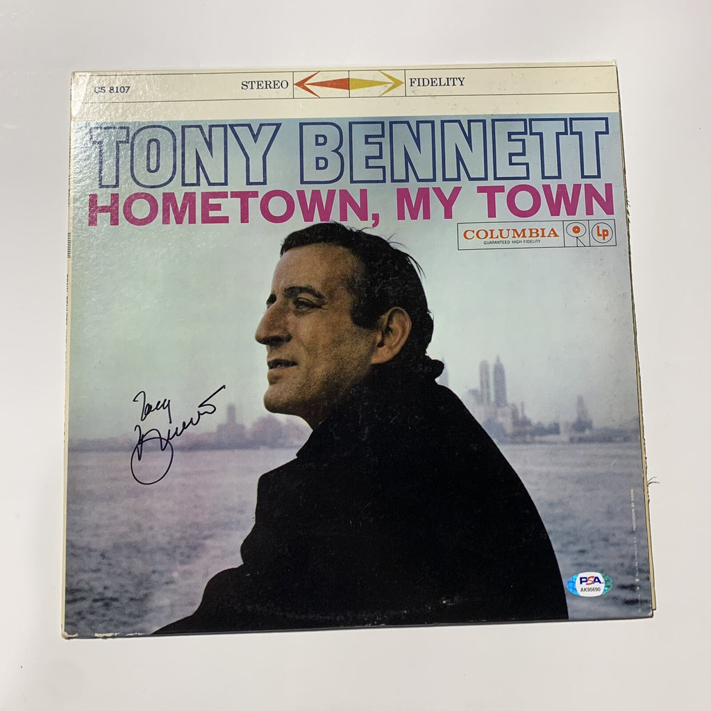 Tony Bennett Signed Hometown, My Town LP Vinyl PSA/DNA COA Autographed Album SF