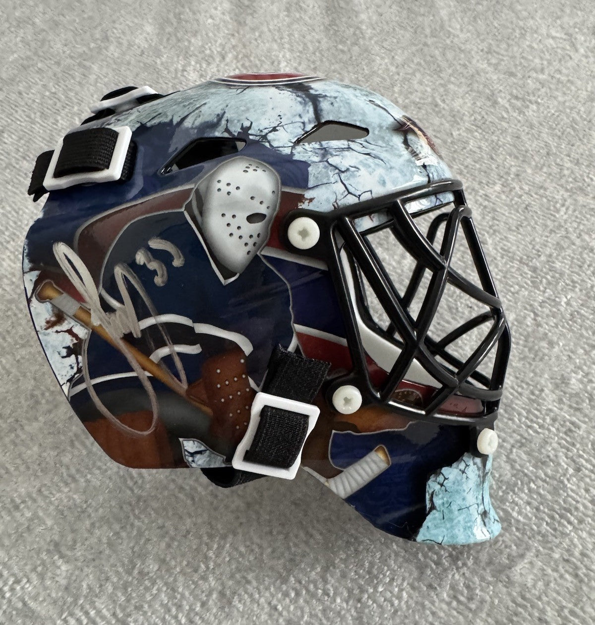 Sam Montembeault Signed Mini Goalie Mask PSA/DNA COA Autographed Canadiens