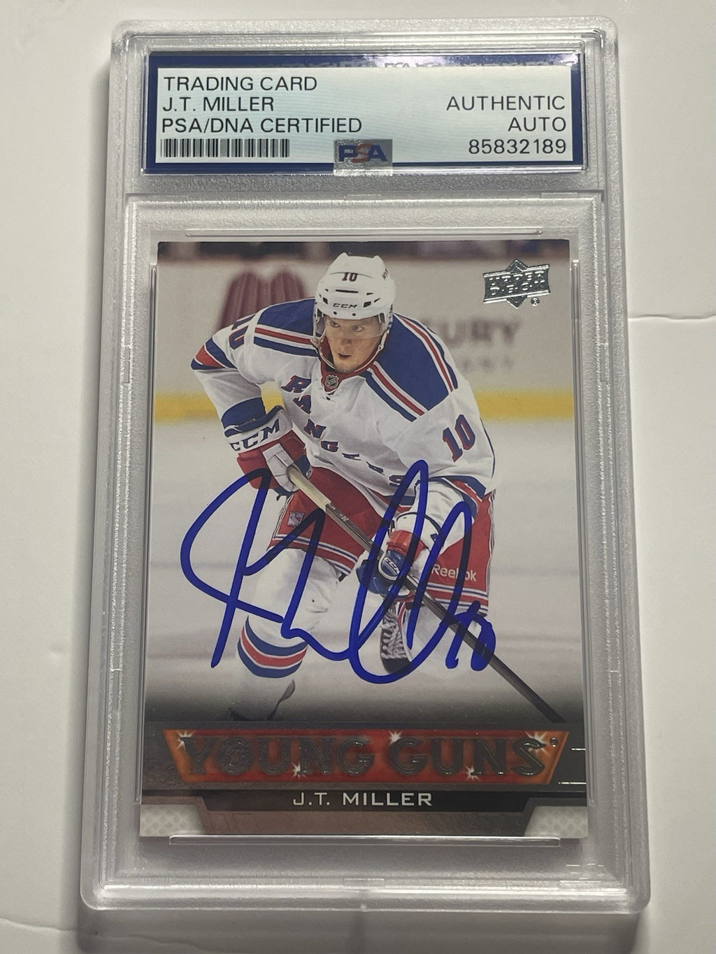 JT Miller Signed 2013 UD Young Guns PSA/DNA Rookie RC #205 Autographed J.T.