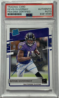 Devin Duvernay Signed 2020 Donruss Rated Rookie RC PSA/DNA Autographed Ravens