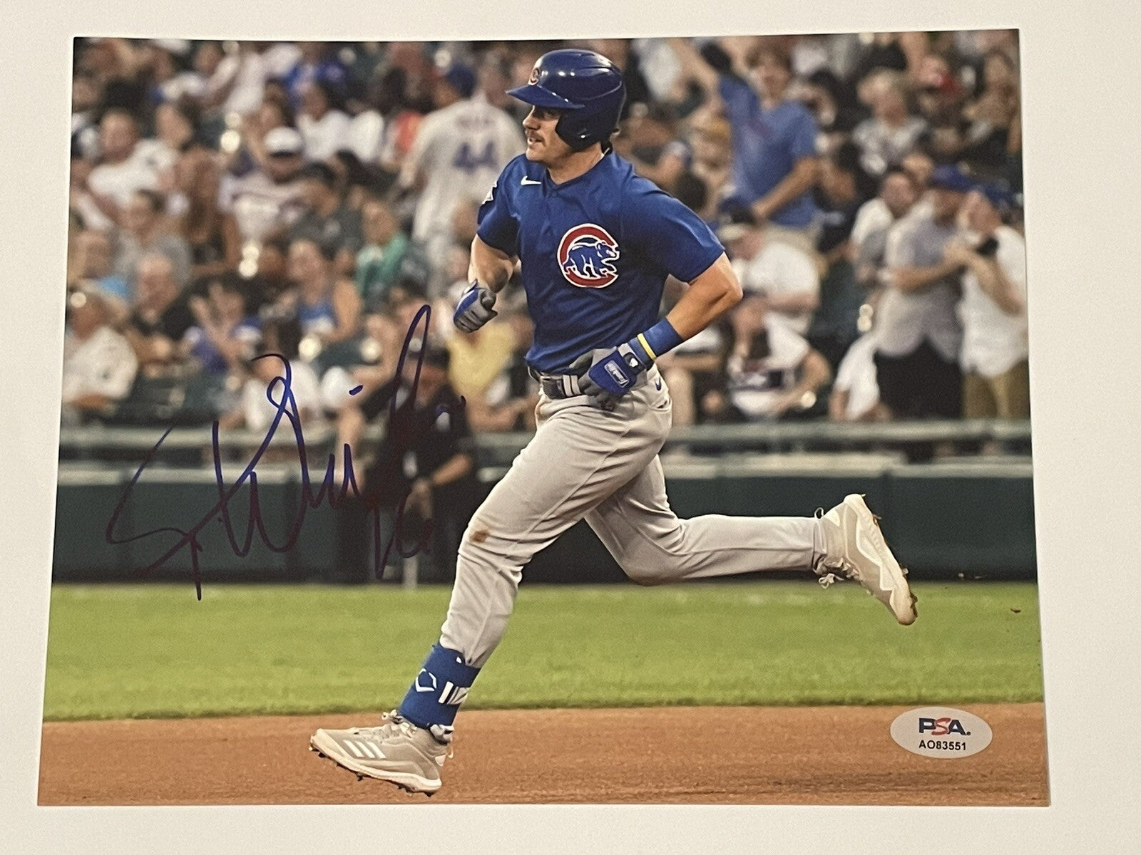 Patrick Wisdom Signed 8x10 Photo PSA/DNA Autographed Chicago Cubs