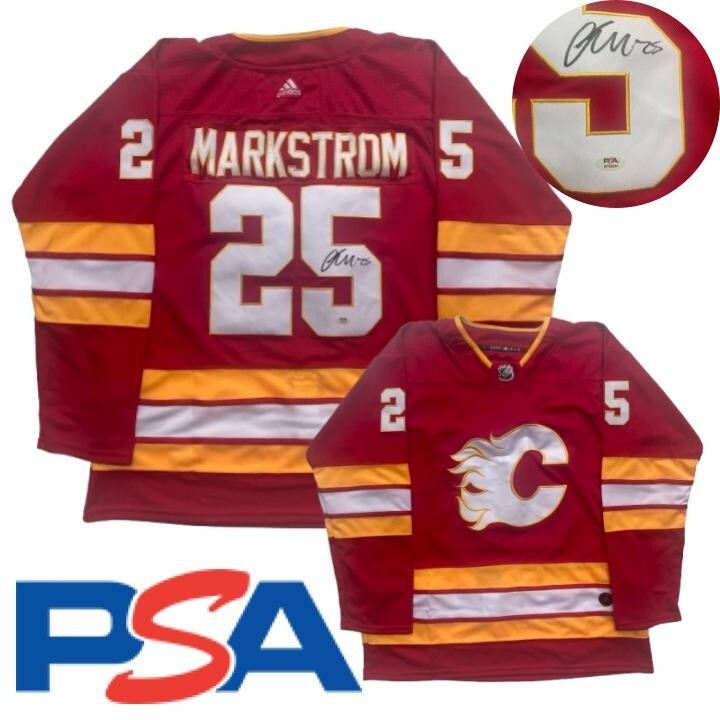 Jacob Markstrom Signed Jersey PSA/DNA Autographed Calgary Flames