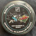 San Jose Sharks Warm-Up Puck 11/7/24 Macklin Celebrini 2 Goals First 2 Goal Game