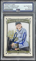 Annika Sorenstam Signed 2013 Upper Deck Goodwin Champions #9 PSA/DNA Autographed