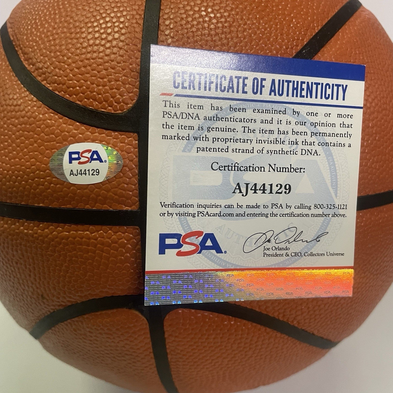 James Wiseman signed NBA Spalding Basketball PSA/DNA Pacers Inscribed To A Fan