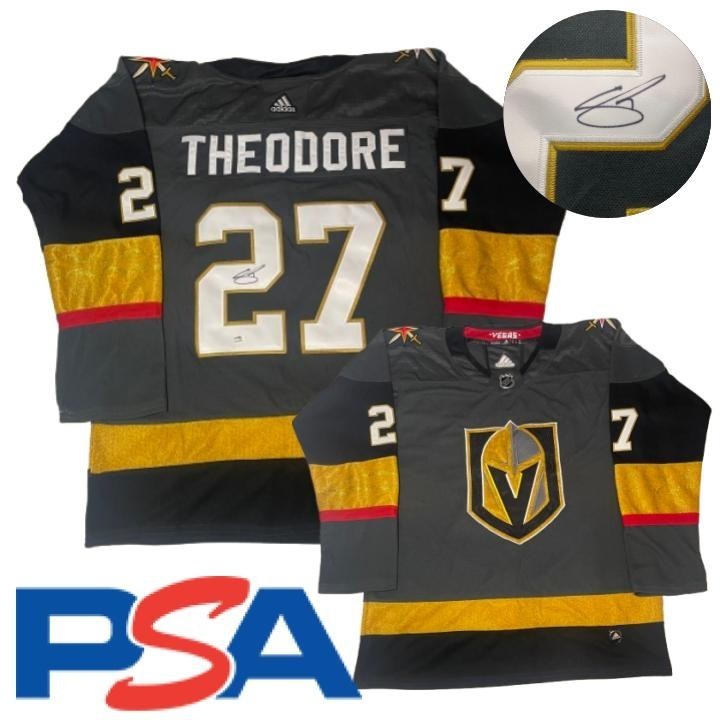 Shea Theodore Signed Jersey PSA/DNA Autographed Las Vegas Golden Knights