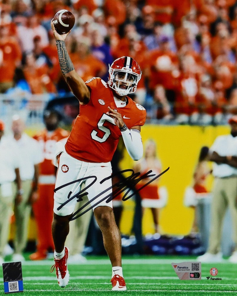 DJ Uiagalelei Signed 16x20 Photo Fanatics COA Clemson Tigers FSU Noles
