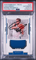 Luka Doncic Signed 2018 Panini National Treasures Rookie Materials PSA Auto 10