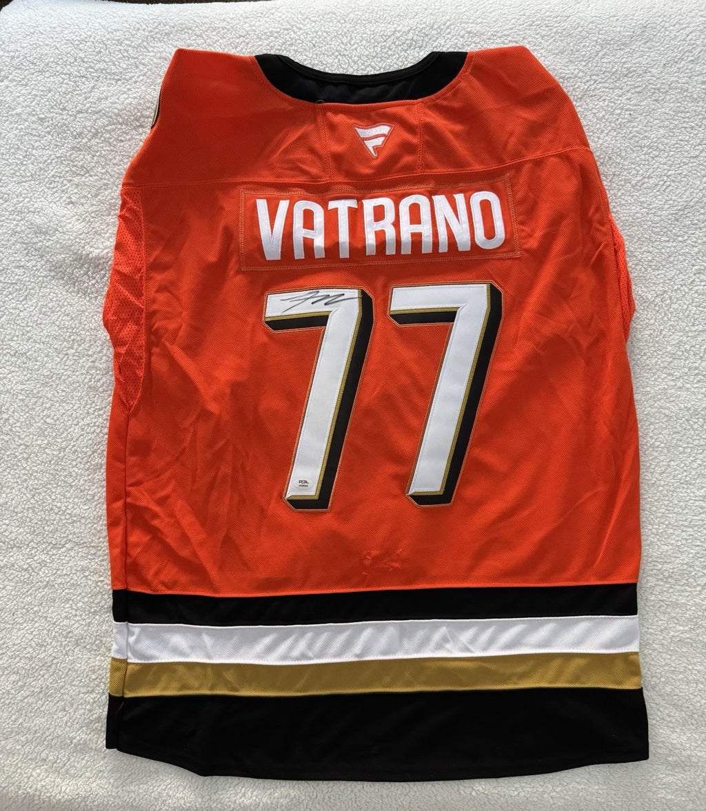 Frank Vatrano Signed Jersey PSA/DNA Autographed Anaheim Ducks