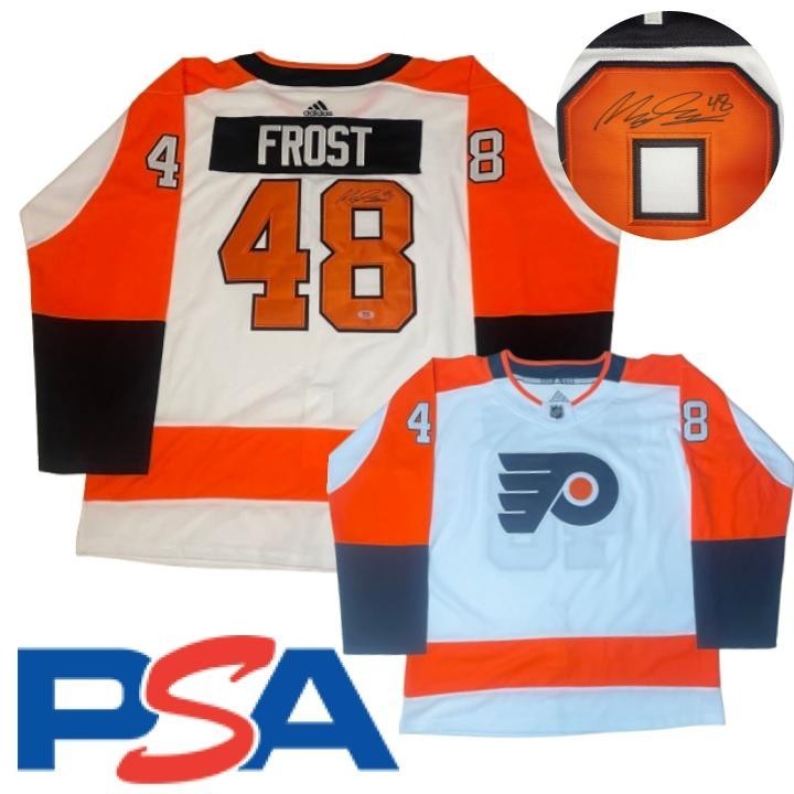 Morgan Frost Signed Jersey PSA/DNA Autographed Philadelphia Flyers