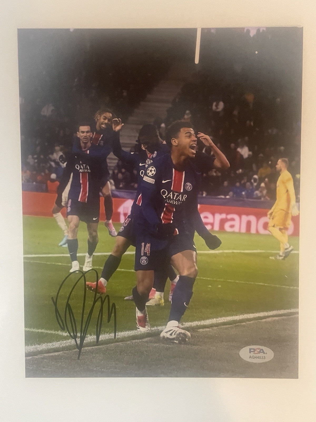 Desire Doue Signed 8x10 Photo PSA/DNA Autographed France PSG Désiré Doué
