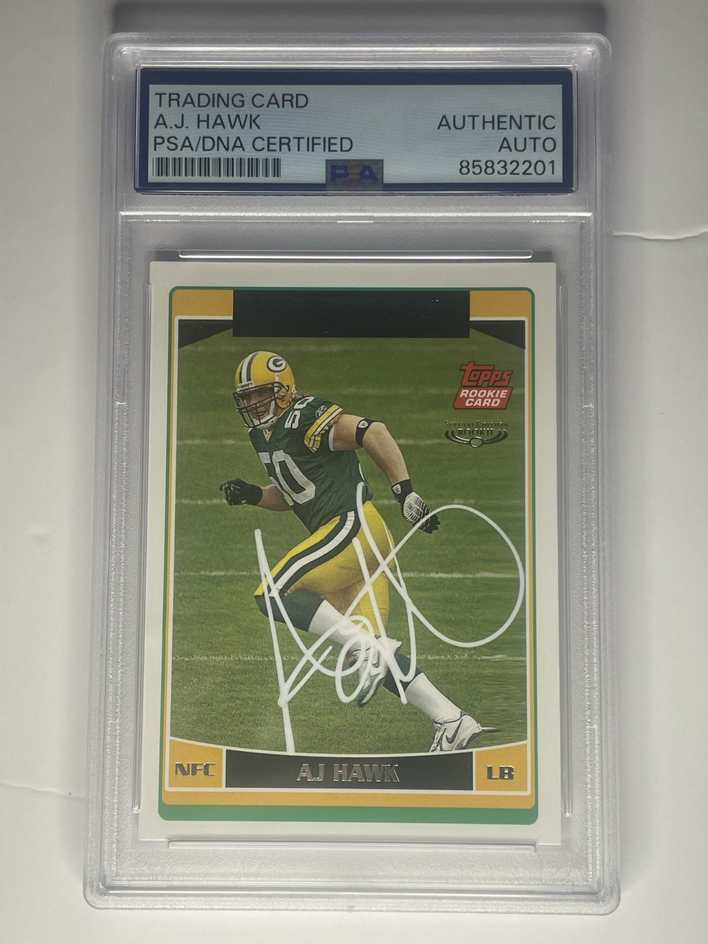 AJ Hawk Signed 2006 Topps Special Edition PSA/DNA Auto Rookie Card RC #360