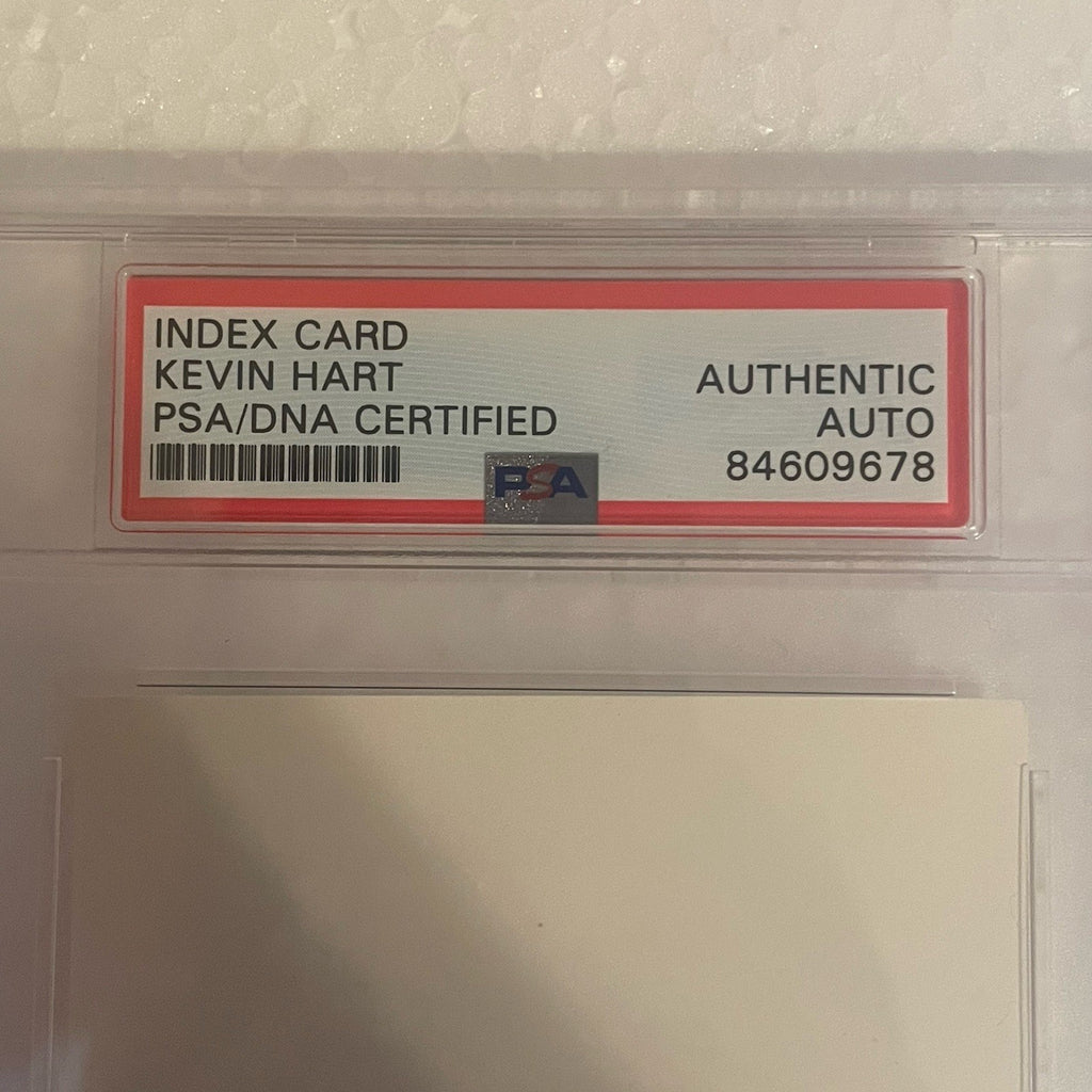 Kevin Hart Signed Index Card PSA/DNA Comedian Actor Autographed