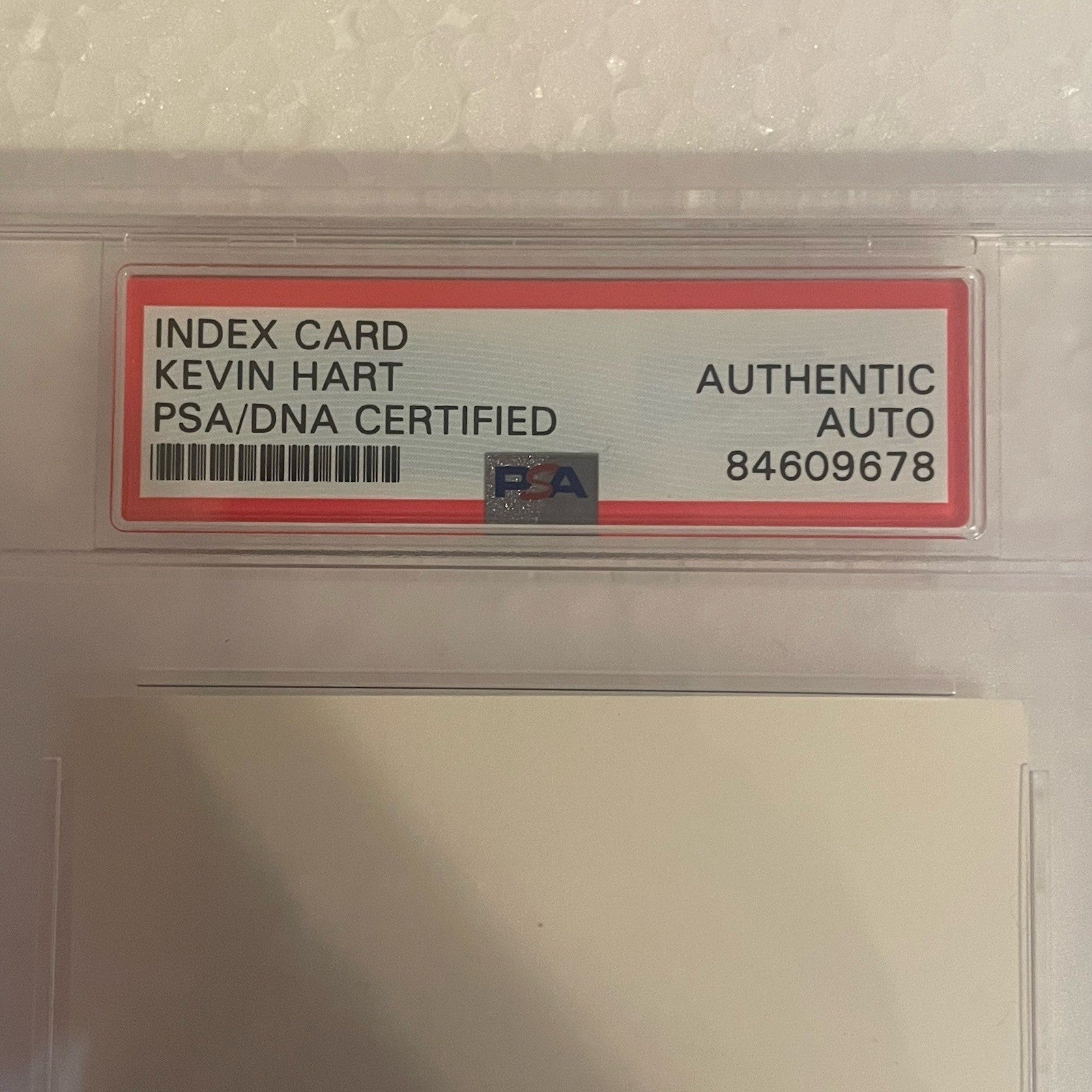 Kevin Hart Signed Index Card PSA/DNA Comedian Actor Autographed