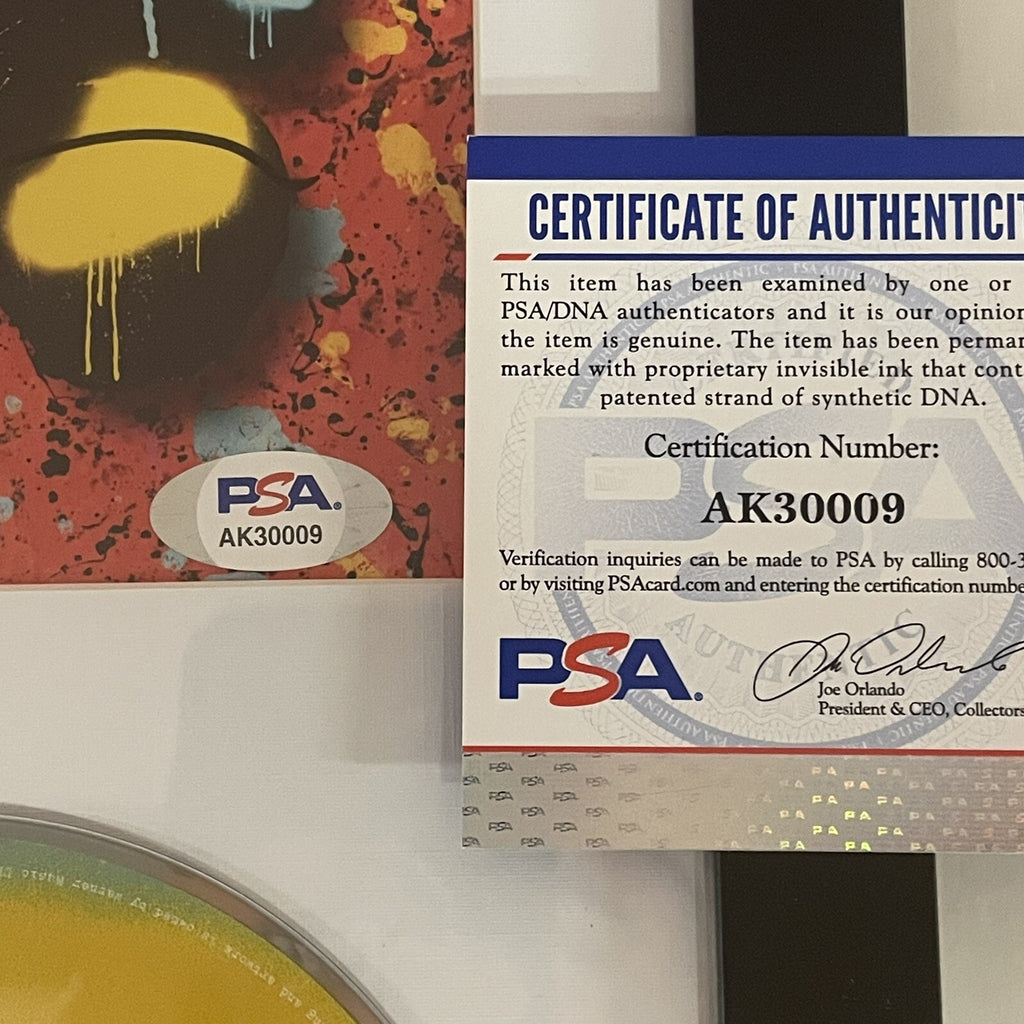 Ed Sheeran Signed Overpass Graffiti Framed CD PSA/DNA COA Autographed Album