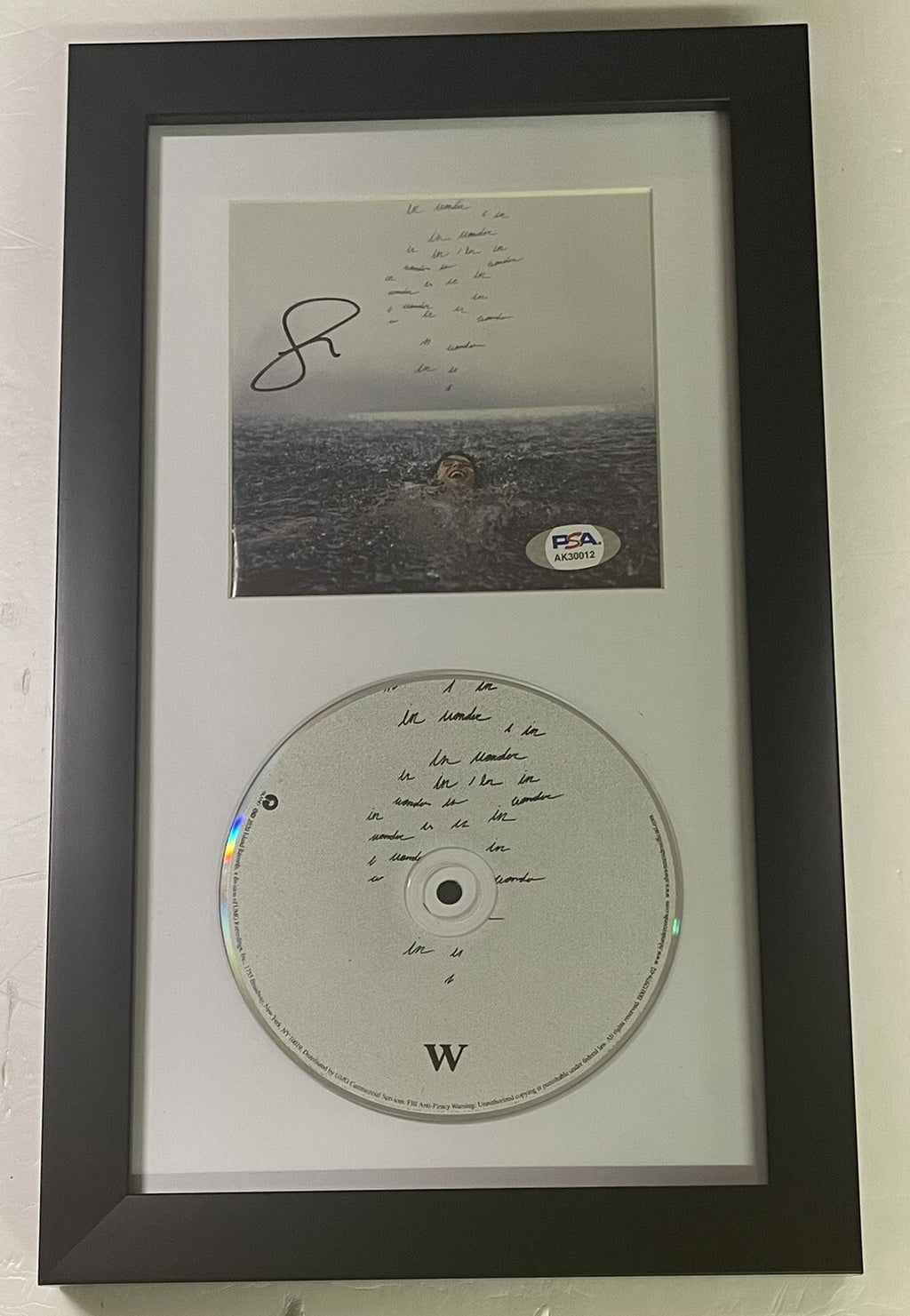 Shawn Mendes Signed Wonder Framed CD PSA/DNA COA Autographed Album