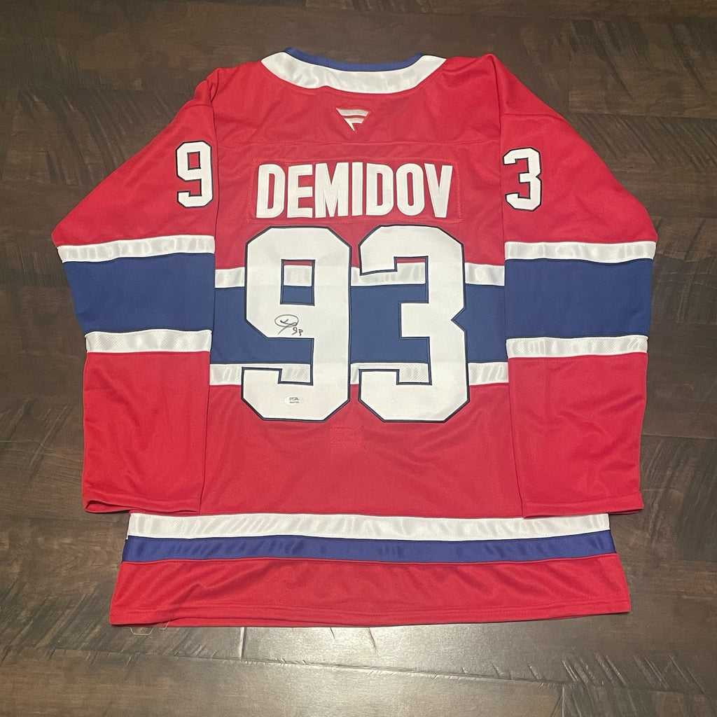 Ivan Demidov Signed Jersey PSA/DNA Autographed Montreal Canadiens