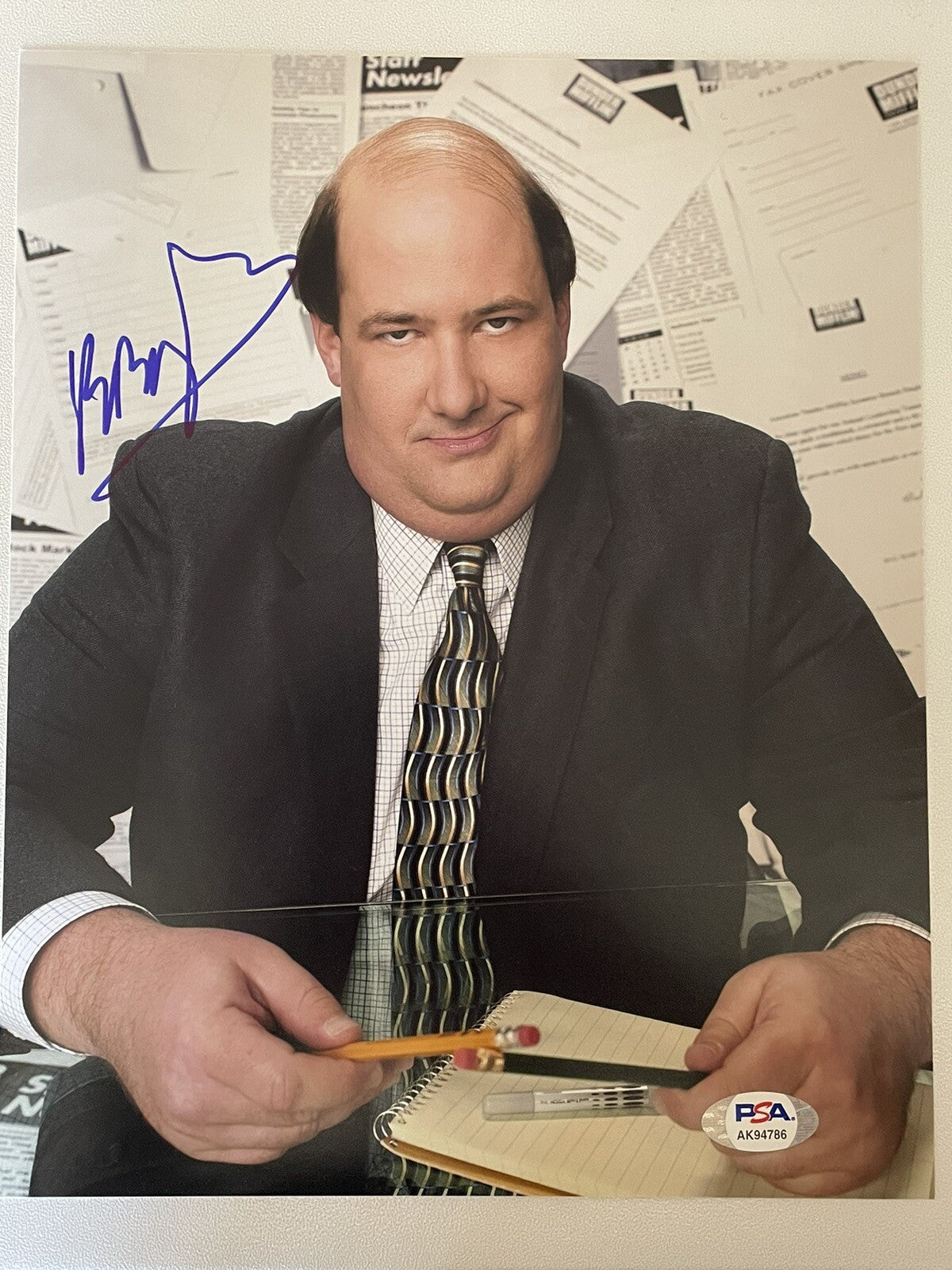 Brian Baumgartner Signed 8x10 Photo PSA/DNA COA Autographed The Office Kevin
