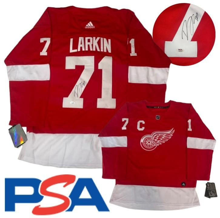 Dylan Larkin Signed Jersey PSA/DNA Autographed Detroit Red Wings
