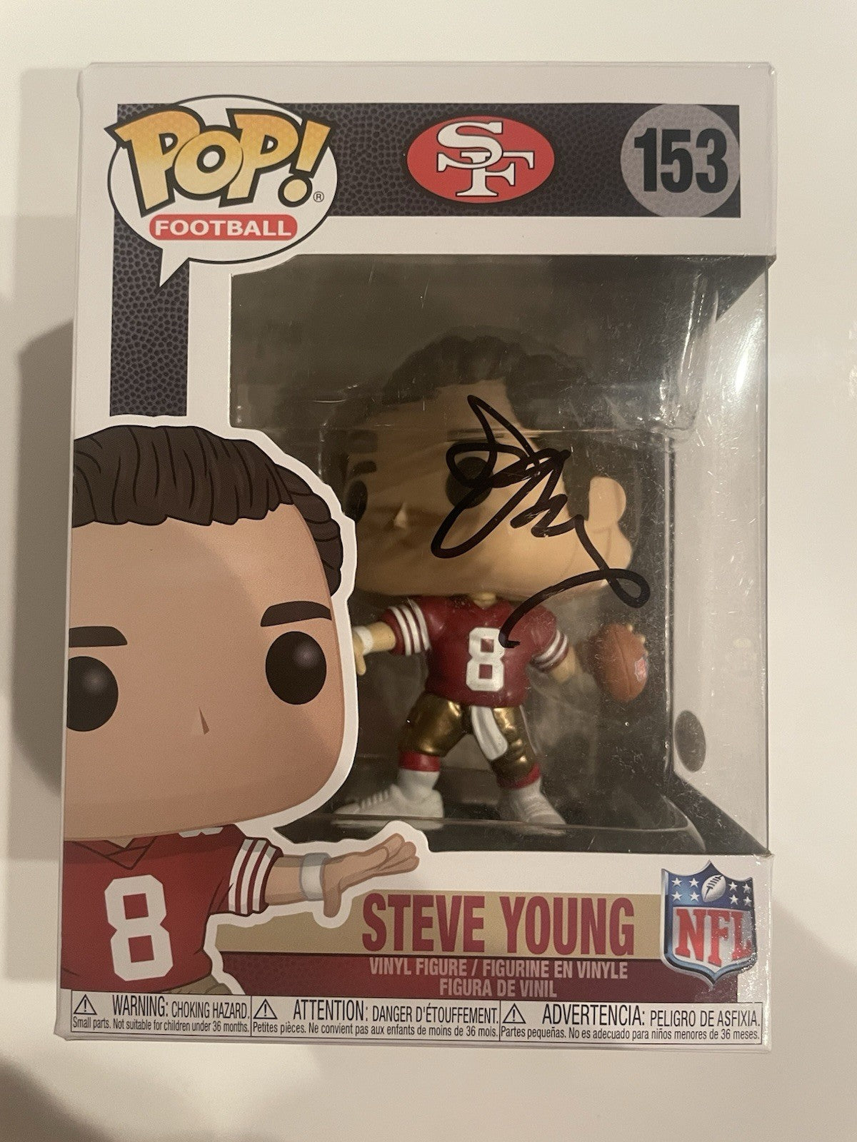 Steve Young Signed Funko POP JSA COA Autographed 49ers HOF Super Bowl Champ