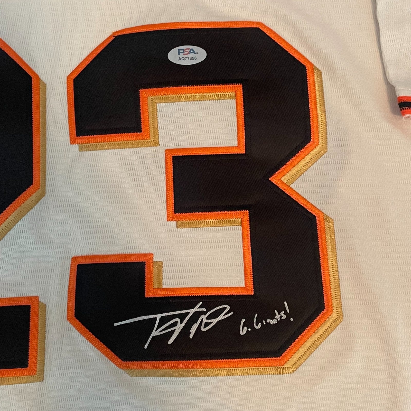 Tony Vitello Signed Jersey PSA/DNA San Francisco Giants Autographed SF
