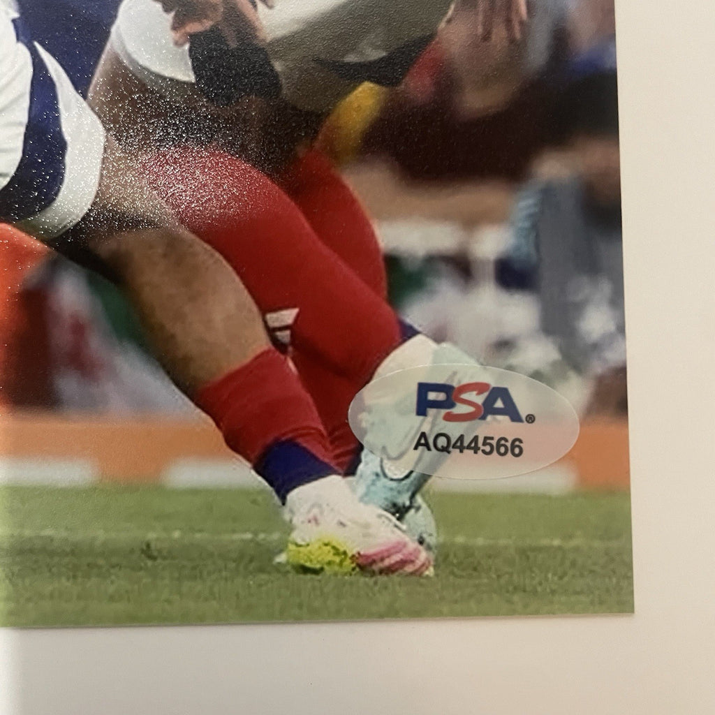 Khvicha Kvaratskhelia Signed 8x10 Photo PSA/DNA Autographed Georgia PSG