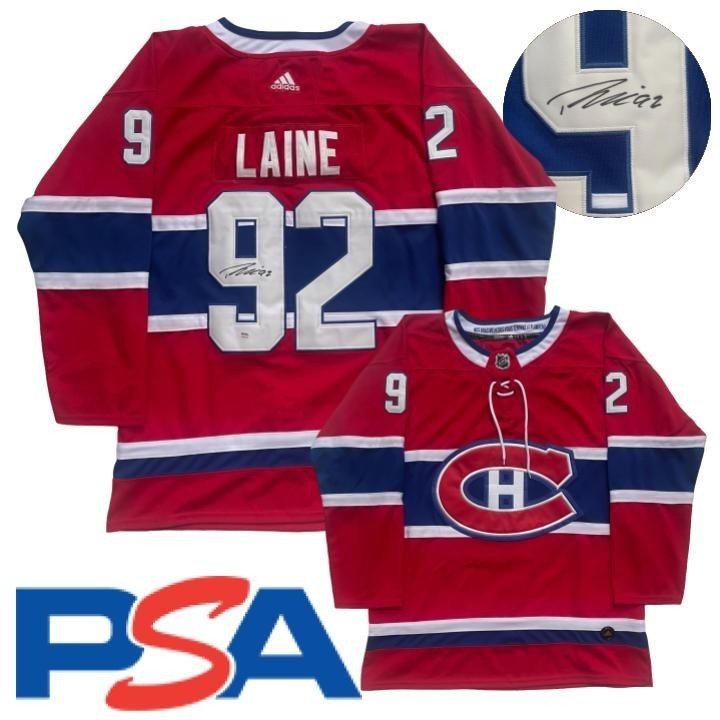 Patrik Laine Signed Jersey PSA/DNA Autographed Montreal Canadiens