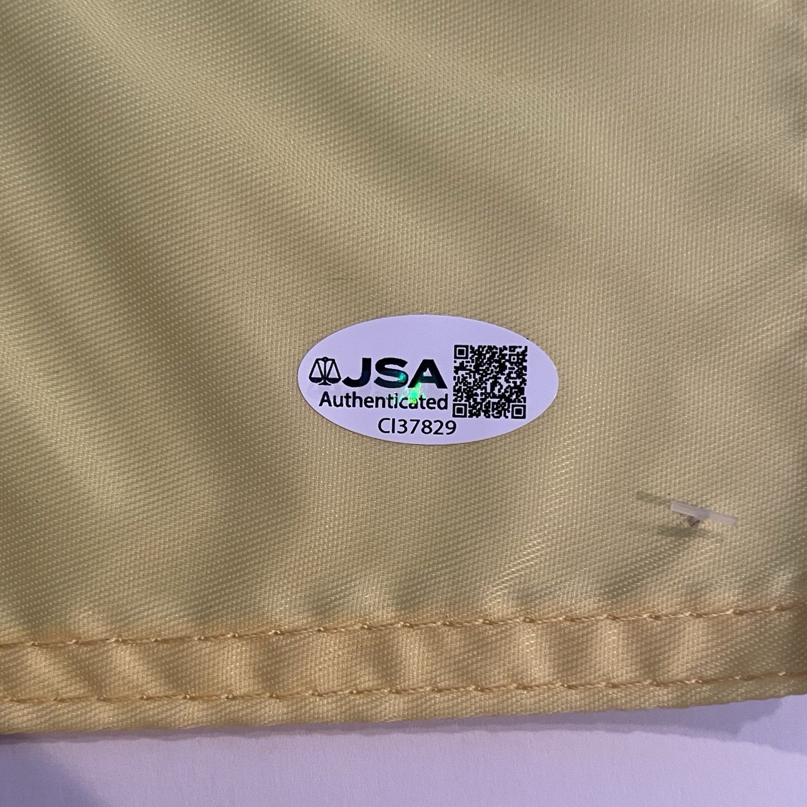 Ludvig Åberg Signed Memorial Tournament Pin Flag JSA Autographed Aberg